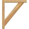 Ekena Millwork Traditional Block Rough Sawn Bracket w/ Offset Brace, Western Red Cedar, 4"W x 22"D x 26"H BKT0402X22X26TRA05RWR - alternate 4